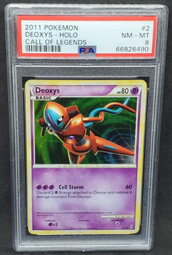 Pokemon PSA 8 NM-MT Deoxys 2/95 Call of Legends Holofoil 2011 S#6490 - Image 1