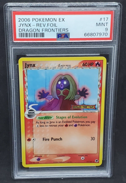 Pokemon PSA 9 MINT Jynx 17/101 EX Dragon Frontiers Reverse Holofoil 2006 S#7970 - Image 1