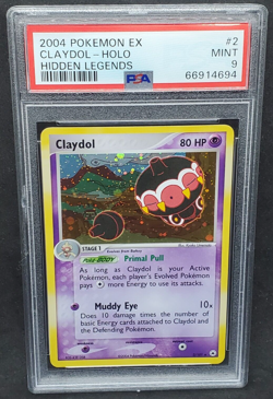 Pokemon PSA 9 MINT Claydol 2/101 EX Hidden Legends Holofoil Rare 2004 S#4694 - Image 1
