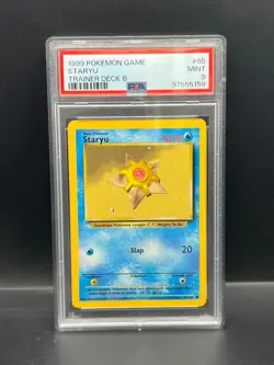 Pokemon PSA 9 MINT Staryu 65/102 TRAINER DECK B Non-Holo 1999 S#5159 - Image 1
