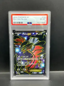 Pokemon PSA 6 EX-MT Yveltal EX 144/146 XY Base Set FA Holo 2014 S#3095 - Image 1