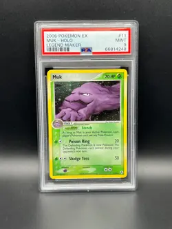Pokemon PSA 9 MINT Muk 11/92 EX Legend Maker Holofoil 2006 S#4248 - Image 1