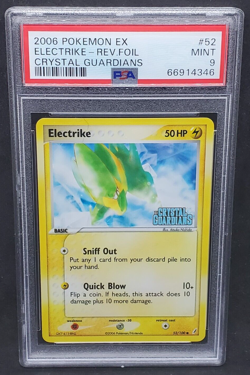 Pokemon PSA 9 MINT Electrike 52/100 EX Crystal Guardians Reverse Holo 2006 #4346 - Image 1