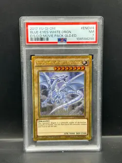 Yugioh PSA 7 NM Blue-Eyes White Dragon MVP1-ENGV4 Gold Rare Limited Ed S#4298 - Image 1