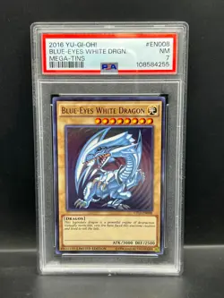 Yugioh PSA 7 NM Blue-Eyes White Dragon CT13-EN008 Ultra Rare Limited S#4255 - Image 1