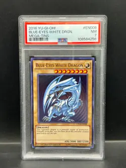 Yugioh PSA 7 NM Blue-Eyes White Dragon CT13-EN008 Ultra Rare Limited S#4256 - Image 1