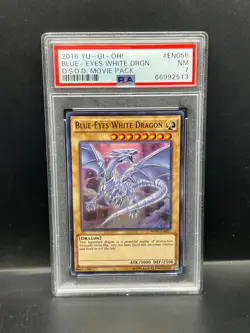 Yugioh PSA 7 NM Blue-Eyes White Dragon MVP1-EN055 Ultra Rare Unlim 2016 S#2513 - Image 1