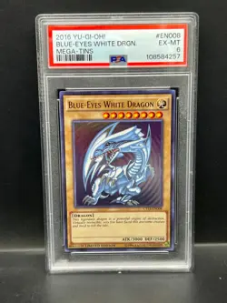 Yugioh PSA 6 EX-MT Blue-Eyes White Dragon CT13-EN008 Ultra Rare Limited S#4257 - Image 1