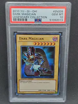 Yugioh PSA 10 GEM MINT Dark Magician LC01-EN005 Legendary Collection Ultra Rare - Image 1
