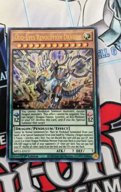 Yu-Gi-Oh! TCG Odd-Eyes Revolution Dragon 2021 Tin of Ancient Battles MP21-EN157 - Image 1