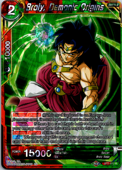 DBZ Super Card Game Broly Demonic Origins BT7-117 R Foil - Image 1