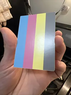 Yugioh Test Print Card Vintage KYMC Reverse CMYK Misprint Error Common - Image 2