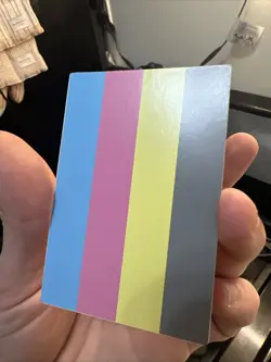 Yugioh Test Print Card Vintage KYMC Reverse CMYK Misprint Error Common - Image 3