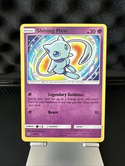 Pokemon TCG Shining Mew Holo Rare Card 40/73 Shining Legends - Image 1