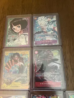 One Piece Japanese Card Lot! Alt Art Leaders/SEC/SR - Image 4