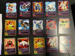 2004 Digimon CCG Lot Of 26 First Edition Cards Hybrid Warriors - Image 1