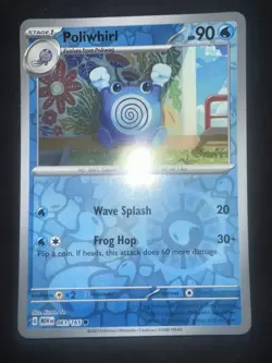 Pokemon Card Poliwhirl Pokemon 151 Reverse Holo Common 061/165 Near Mint - Image 1