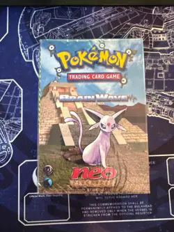 2001 Pokemon Card Brain Wave Theme Deck (Neo Discovery) Sealed - Image 1