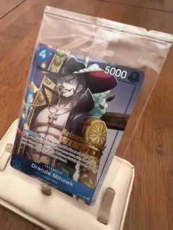 One Piece TCG Dracule Mihawk P-081 P Foil Card Winner Release Event English - Image 3