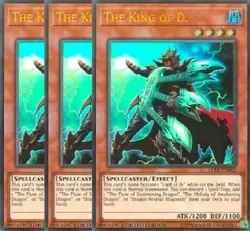 Yugioh - The King of D. x 3 - Limited Edition - Ultra Rare NM - Free Holo Card - Image 1