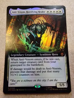 Anti-Venom, Horrifying Healer - #244 Foil (Extended Art) Spider Man Mtg - Image 1