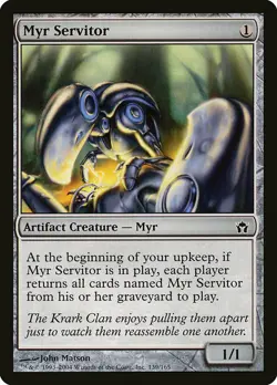1x Myr Servitor - NM English MTG - Fifth Dawn - Image 1