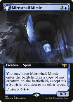 Mirrorhall Mimic Extended Art Regular - Innistrad: Crimson Vow MTG-NM - Image 1