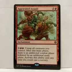 MTG Aggravated Assault Magic: The Gathering Explorers of Ixalan Rare #025 - Image 1