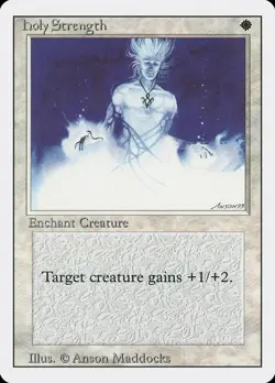 MTG Holy Strength x4 Revised Edition Common NM Playset - Image 1