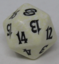 Magic the Gathering Planar Chaos White Spindown Dice - Image 1