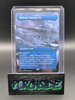 MTG Otawara, Soaring City Borderless Non-Foil from Kamigawa: Neon Dynasty Mint - Image 1