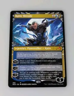 MTG Magic the Gathering Kaito Shizuki (350/604) Kamigawa Neon Dynasty NM - Image 1