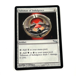 Talisman Of Indulgence MTG Mirrodin Magic The Gathering Uncommon Moderate Play - Image 1