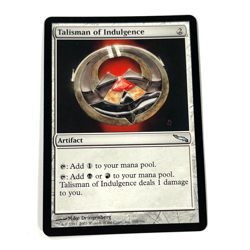 Talisman Of Indulgence MTG Mirrodin Magic The Gathering Artifact Moderate Play - Image 1