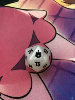 Final Fantasy Oversized Spindown Life Counter Magic The Gathering White D20 Die - Image 1