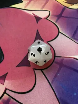 Final Fantasy Oversized Spindown Life Counter Magic The Gathering White D20 Die - Image 2