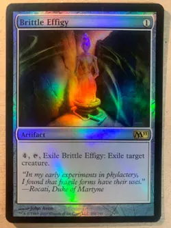 MTG 1x FOIL Brittle Effigy Core Set 2011 M11 Modern Magic the Gathering x1 NM - Image 1