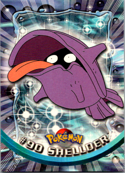 2000 Pokemon SHELLDER #90 [Non-Holo] Topps Blue Logo 1st Ed TV Animation NM-MT - Image 1