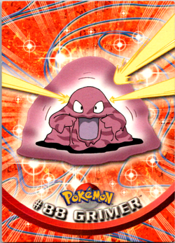 Grimer #88 Pokemon Topps Series 1 TCG Blue Logo Label 1st Print Pokemon - Image 1