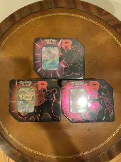 Pokemon TCG Team Rocket Tins - Full Set - 3 Tins Sealed - LOT [NEW] - Image 1