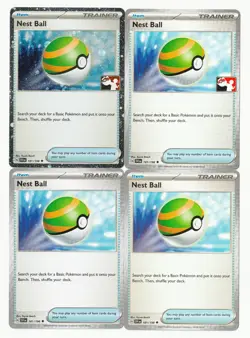 4x Nest Ball Prize Pack Holo Lot 181/198 - Pokemon Scarlet & Violet (NM) - Image 1