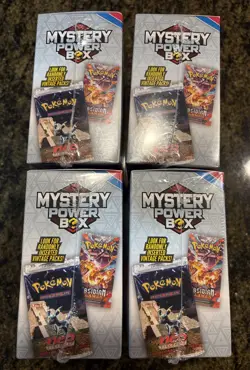 Lot of 4 - Pokemon Mystery Power Box Chase Pack Seeded 1:10 (5 Booster Packs) - Image 4