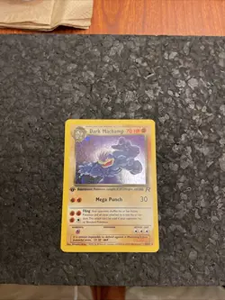 Pokemon TCG Dark Machamp Team Rocket 10/82 Holo 1st Edition Holo Rare - Image 1