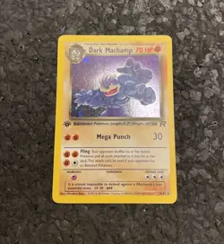 Pokemon TCG Dark Machamp Team Rocket 10/82 Holo 1st Edition Holo Rare - Image 3