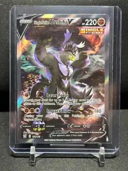 Single Strike Urshifu V 151/163 Full Alt Art Holo Rare Pokemon Battle Styles NM - Image 1
