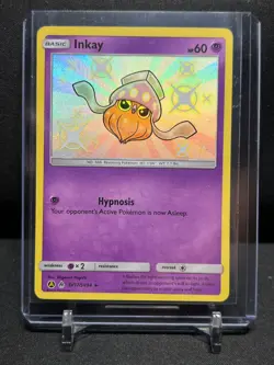 Inkay SV17/SV94 Shiny Vault Rare Holo Pokemon 2019 Hidden Fates NM - Image 1