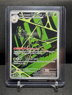 Team Rocket's Spidops 187/182 Illustration Rare Pokemon 2025 Destined Rivals NM - Image 1