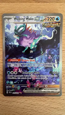 Pokemon TCG Walking Wake EX Temporal Forces 205/162 NM Full Art - Image 1