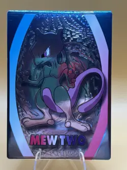 1999 Pokemon Meiji Promo Embossed Mewtwo Japanese Near Mint - Image 1