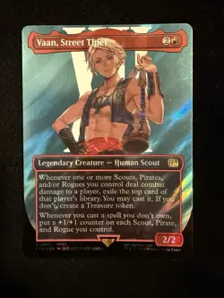Vaan, Street Thief (Borderless) (Surge Foil) -Foil Near Mint MTG - Image 1